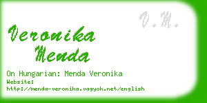 veronika menda business card